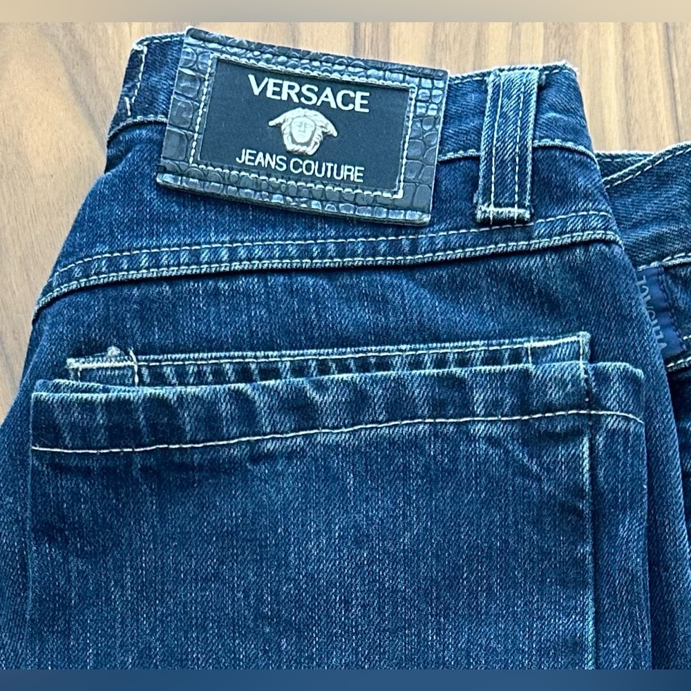 Versace Women's Indigo Straight Leg Jeans